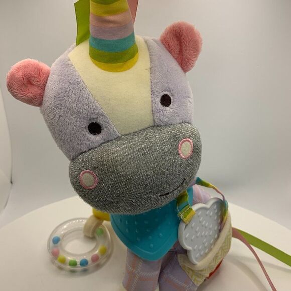 Skip Hop Bandana Buddies Activity Plush Unicorn Toy - Picture 1 of 5